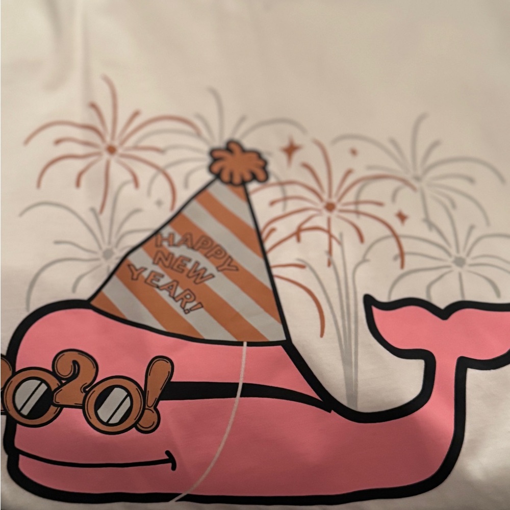Vineyard Vines White Shirt with Pink Whale Logo - Picture 5 of 7